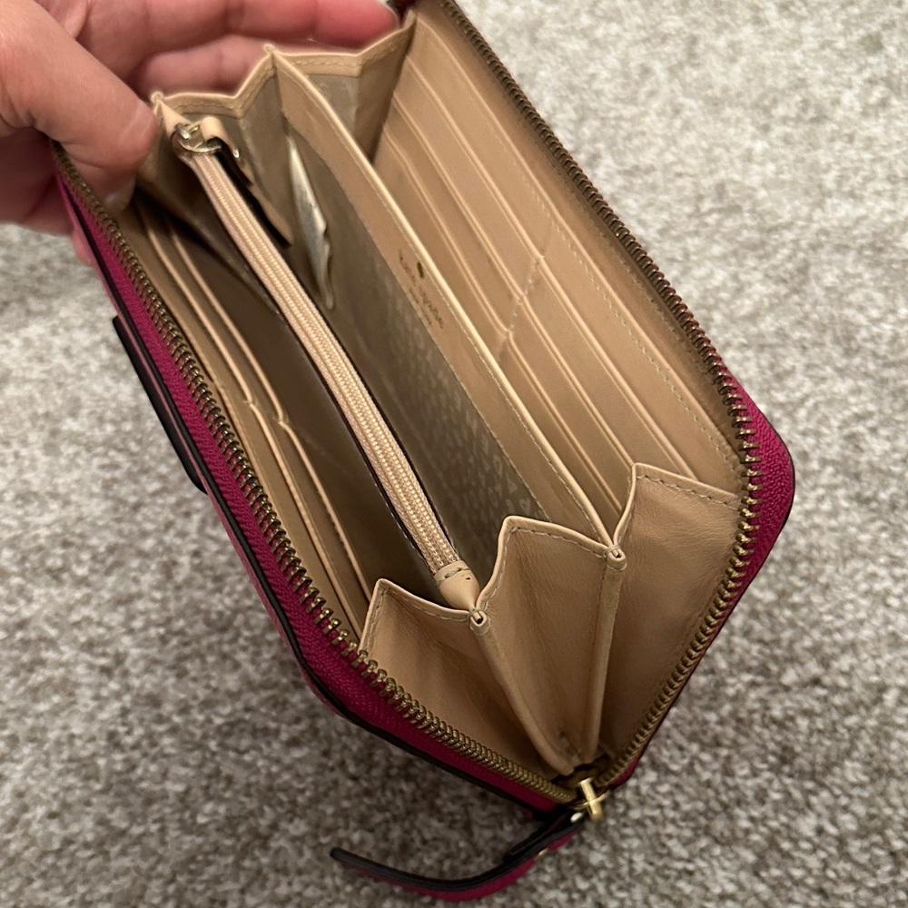 Kate Spade Fuchsia/Hot Pink Wallet - Picture 3 of 9